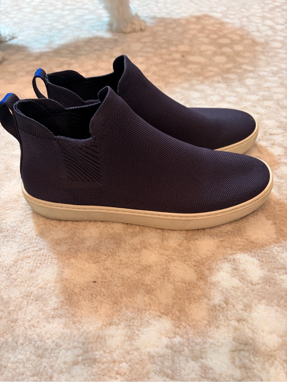 Rothy's Slip-On Chelsea Bootie in Navy